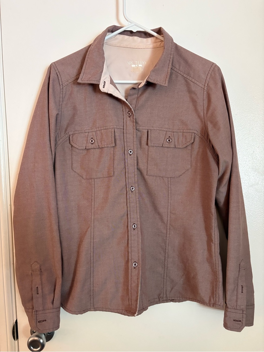 Women’s ARCTERYX Casual Button-Front Jacket in Mauve PINK